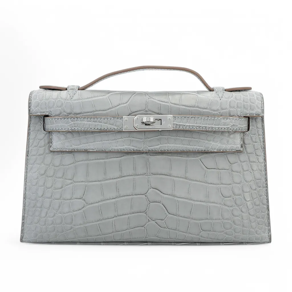 Kelly Pochette 80 珍珠灰 Gris Perle