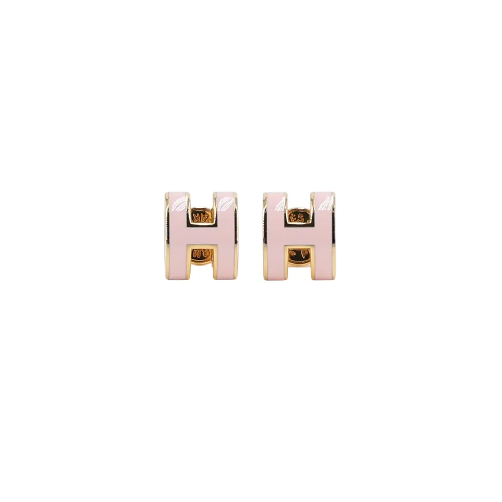 Mini Pop H earrings Rose Dragee (5U) Gold