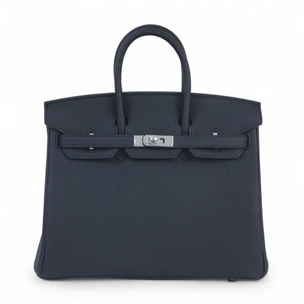 Birkin 25 Verso Vert Olive (61) Plomb (8P)