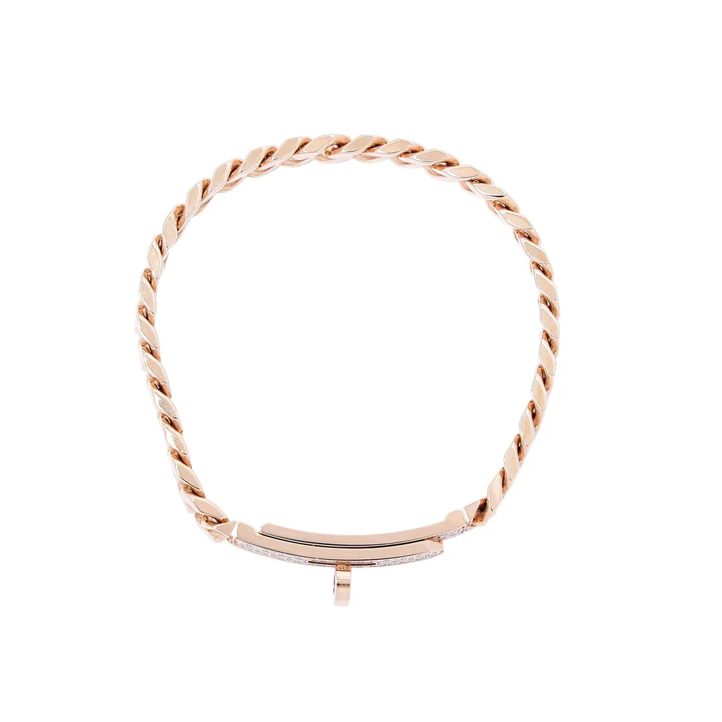 Bracelet Kelly Gourmette  Rose Gold