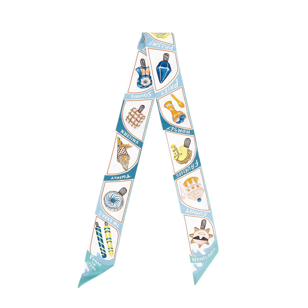 Twilly Funny Ice Cream White Blue