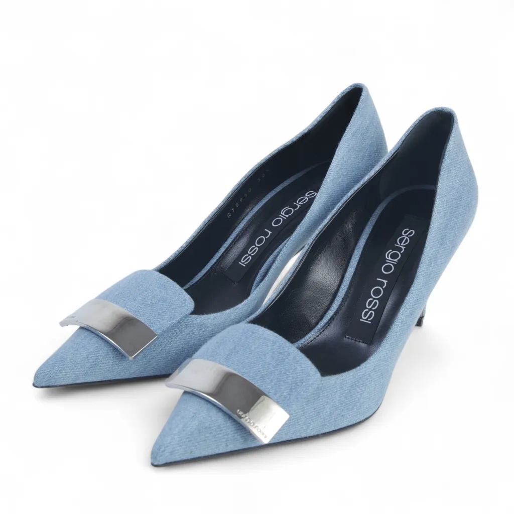 Sergio Rossi  Slingbacks ブルー
