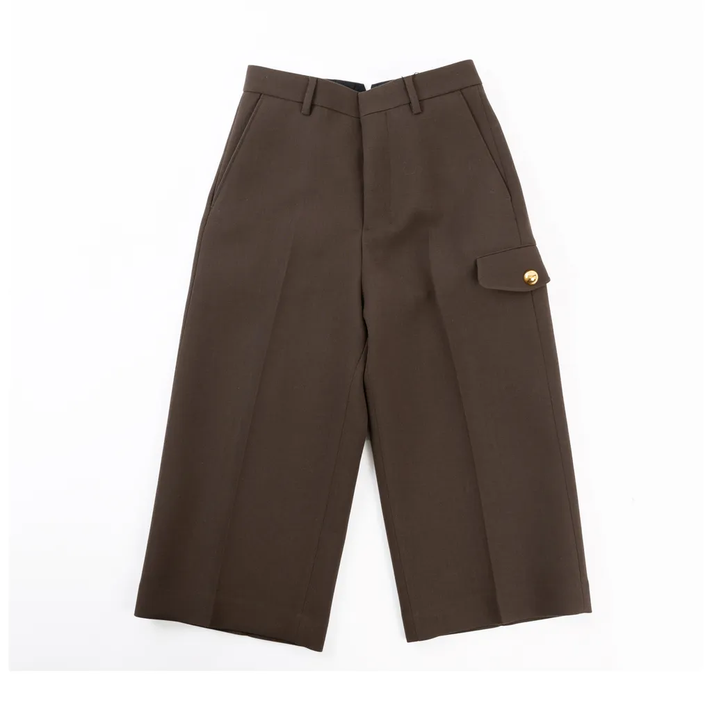 Ami Paris flap pocket bermuda shorts Brown