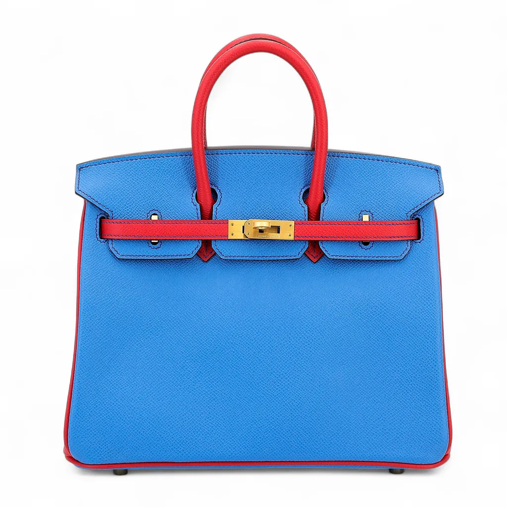 Birkin 25 HSS Bleu Paradis (2T) Bougainvillea (A5)