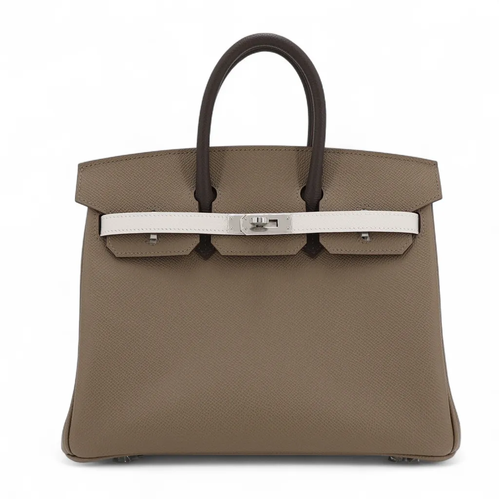 Birkin 25 Etoupe (18) Ebene (46) Gris Pale (M4)