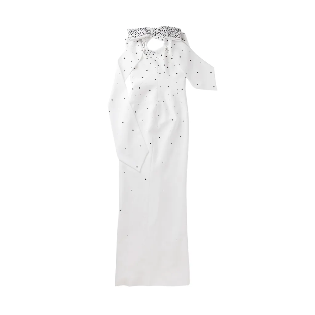Jean-Louis Sabaji One-Shoulder Dress 黑色 白色