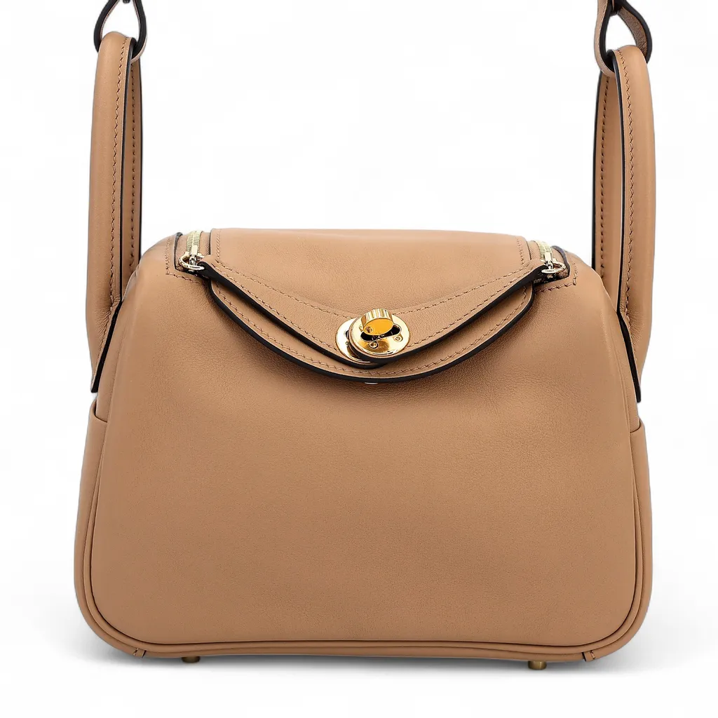 Excellent ( Rank SA ) HERMÈS Mini Lindy Verso Chai (0M