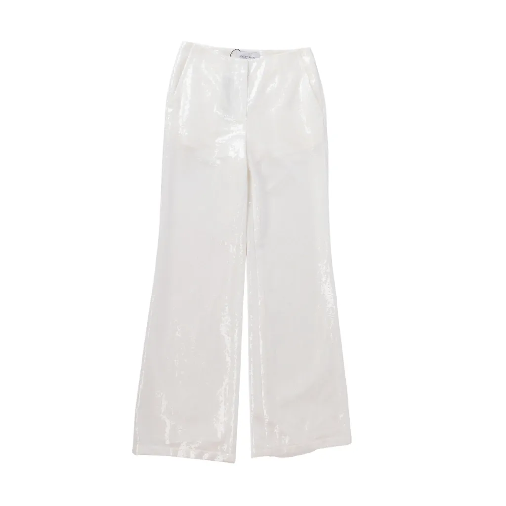 KELLY SHIN Sequin Pants 白色