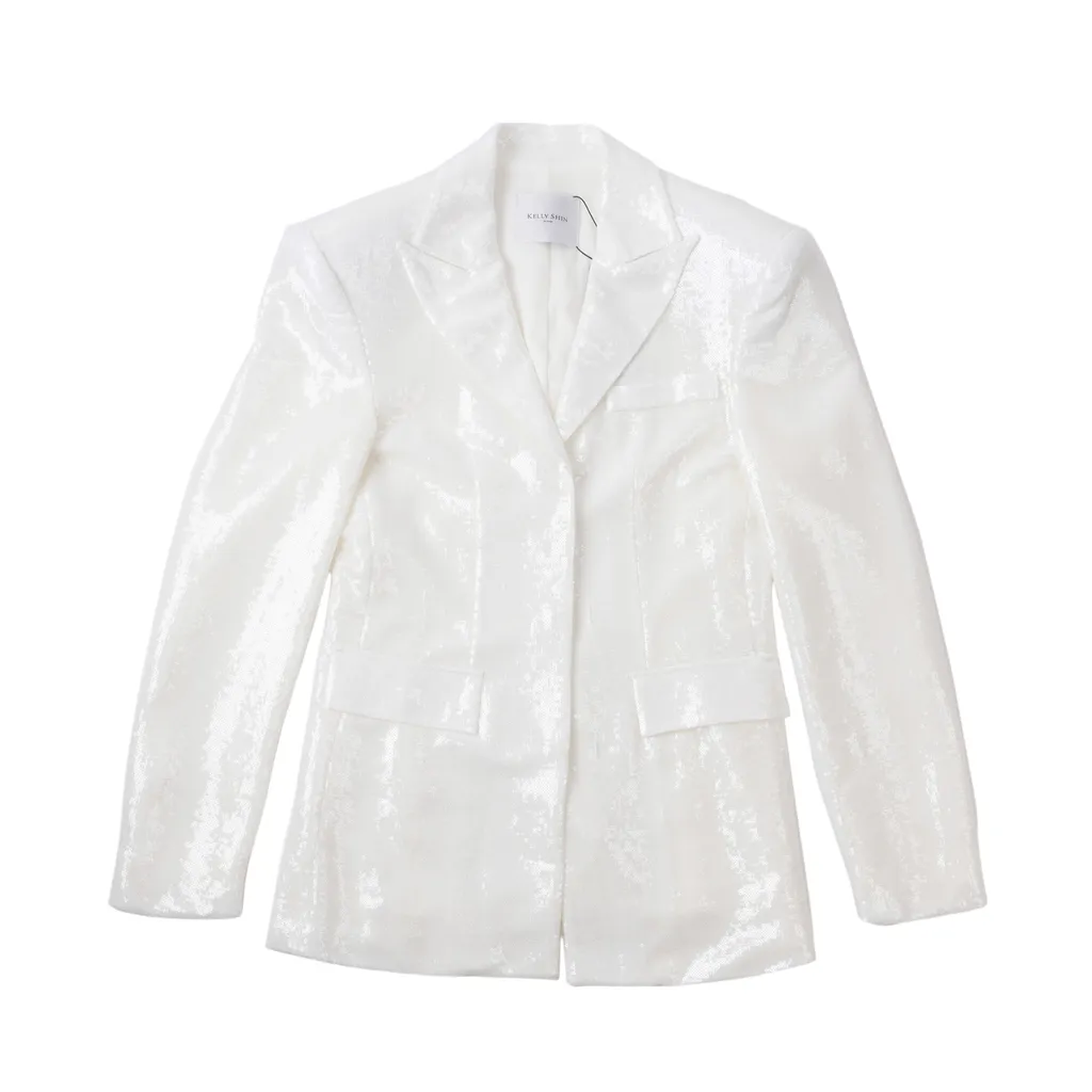 KELLY SHIN Sequin Jacket 白色