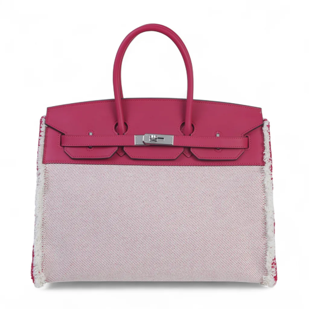 Birkin 35 Fray Fray Framboise (90)
