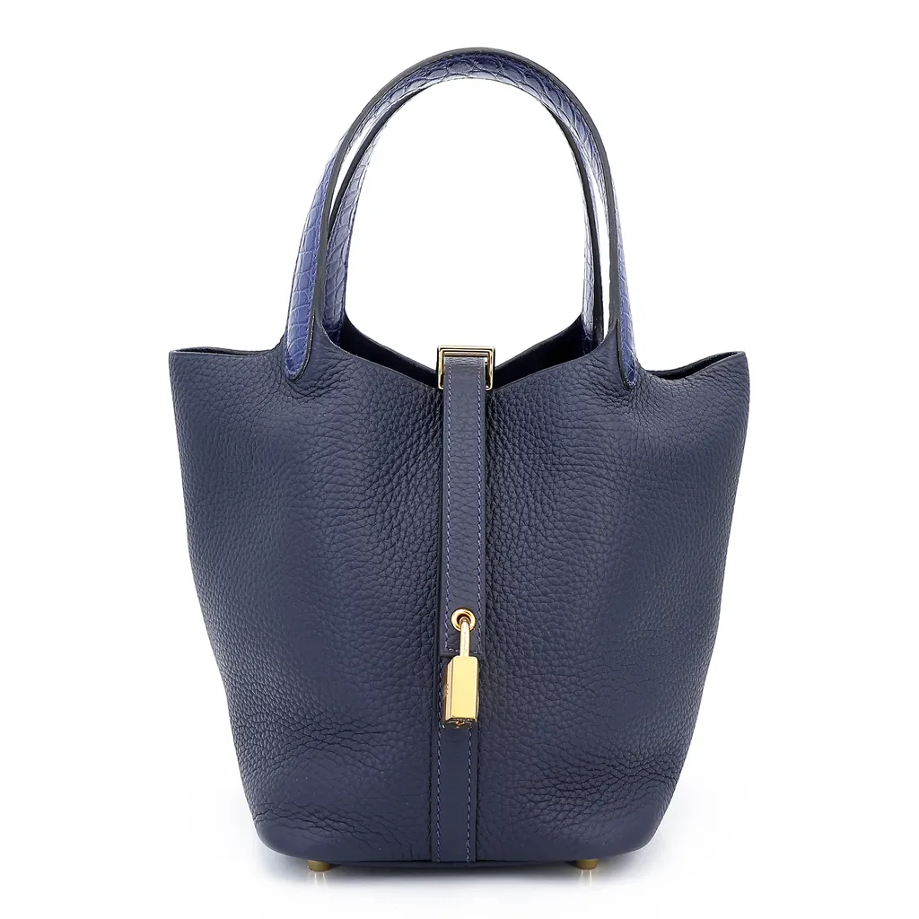 Picotin Lock PM Touch Bleu Nuit (2Z) Bleu Saphir (73)