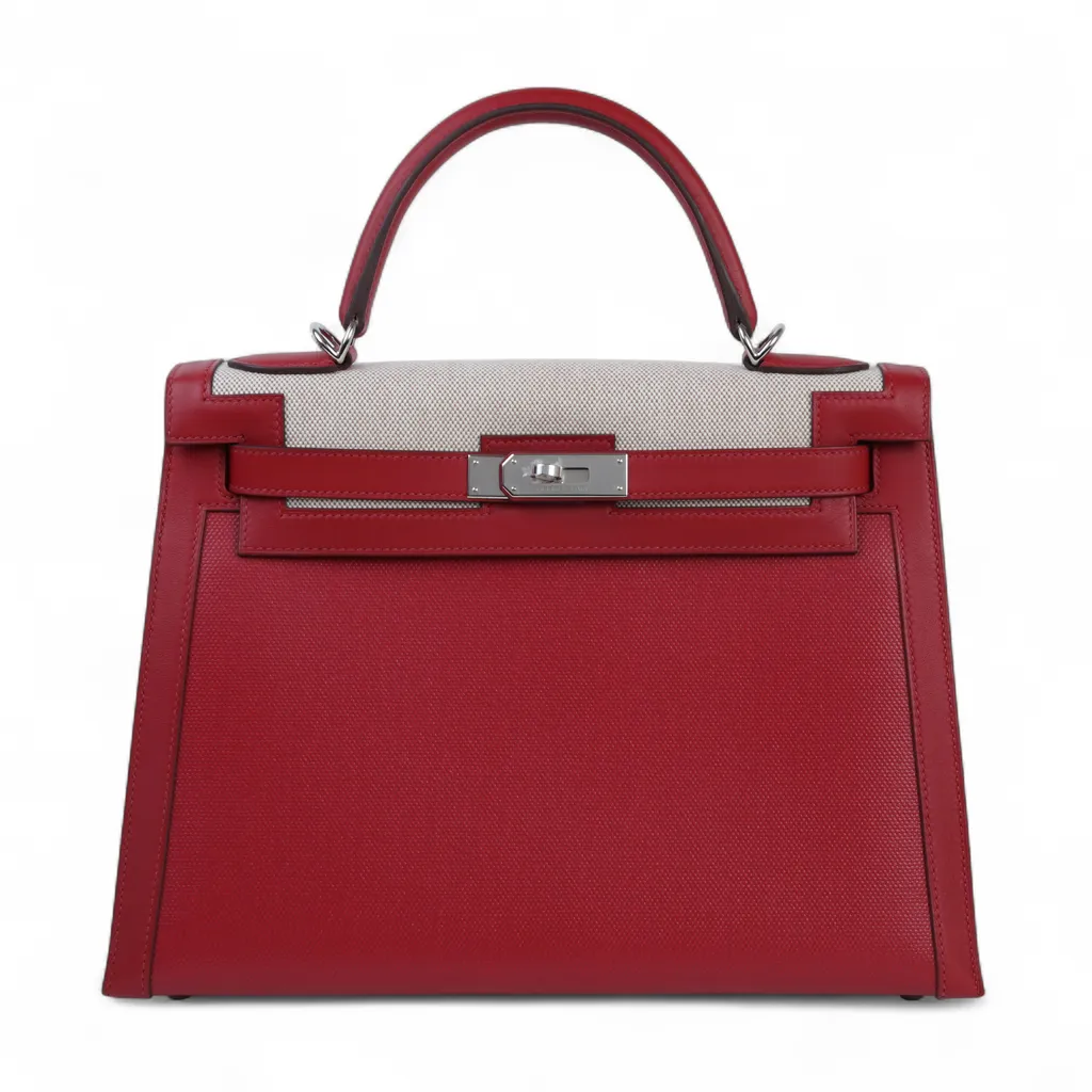 Kelly 32 Sellier Ecru Rouge Piment (5X)