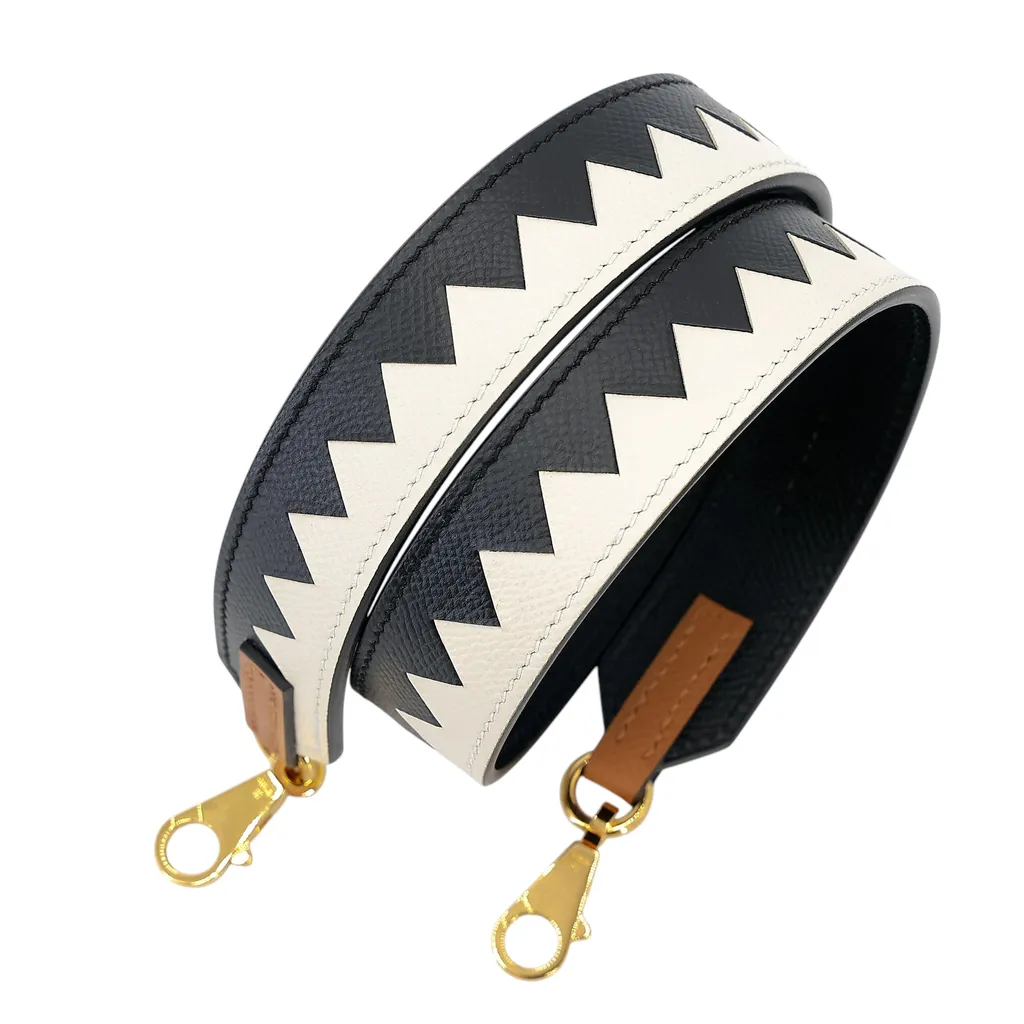 Tressage Au Galop Shoulder Strap 70cm 30mm Craie (10) Gold (37) Black (89)