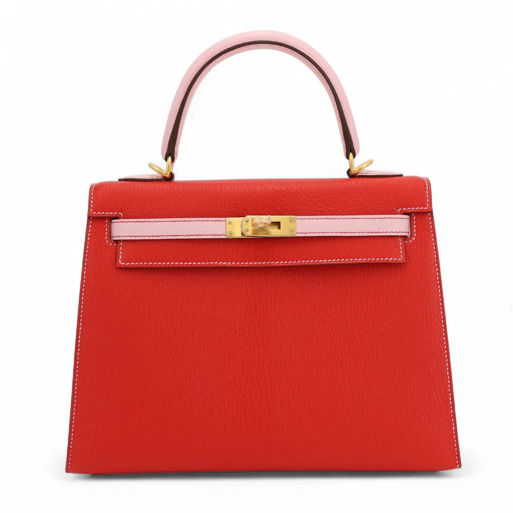 Kelly 25 Sellier HSS Rose Sakura (3Q) Rouge de Coeur (S3)