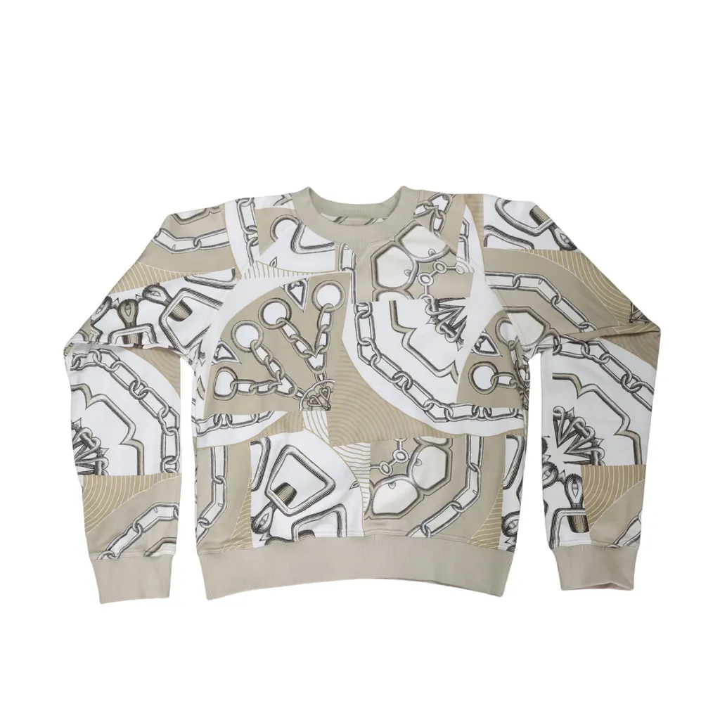 "Effet Kaleidoscope" sweatshirt Brown White