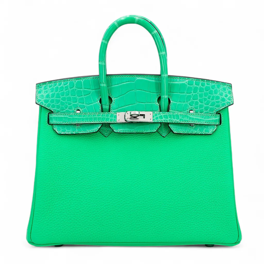 Birkin 25 Touch Vert Comics (0Z)