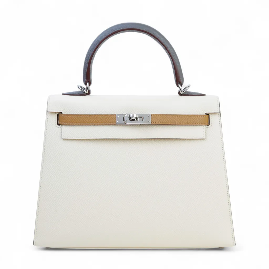Kelly 25 Sellier Gris Meyer (0L) Chai (0M) Nata (I2)