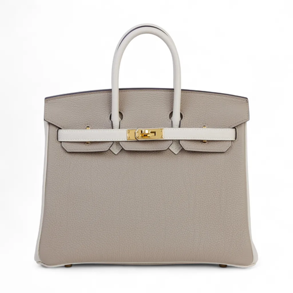 Birkin 25 Craie (10) Gris Tourterelle (81)