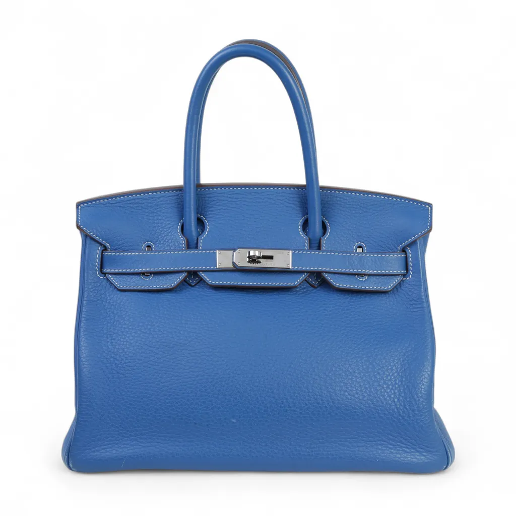 Birkin 30 Eclat White Mykonos (7Q)