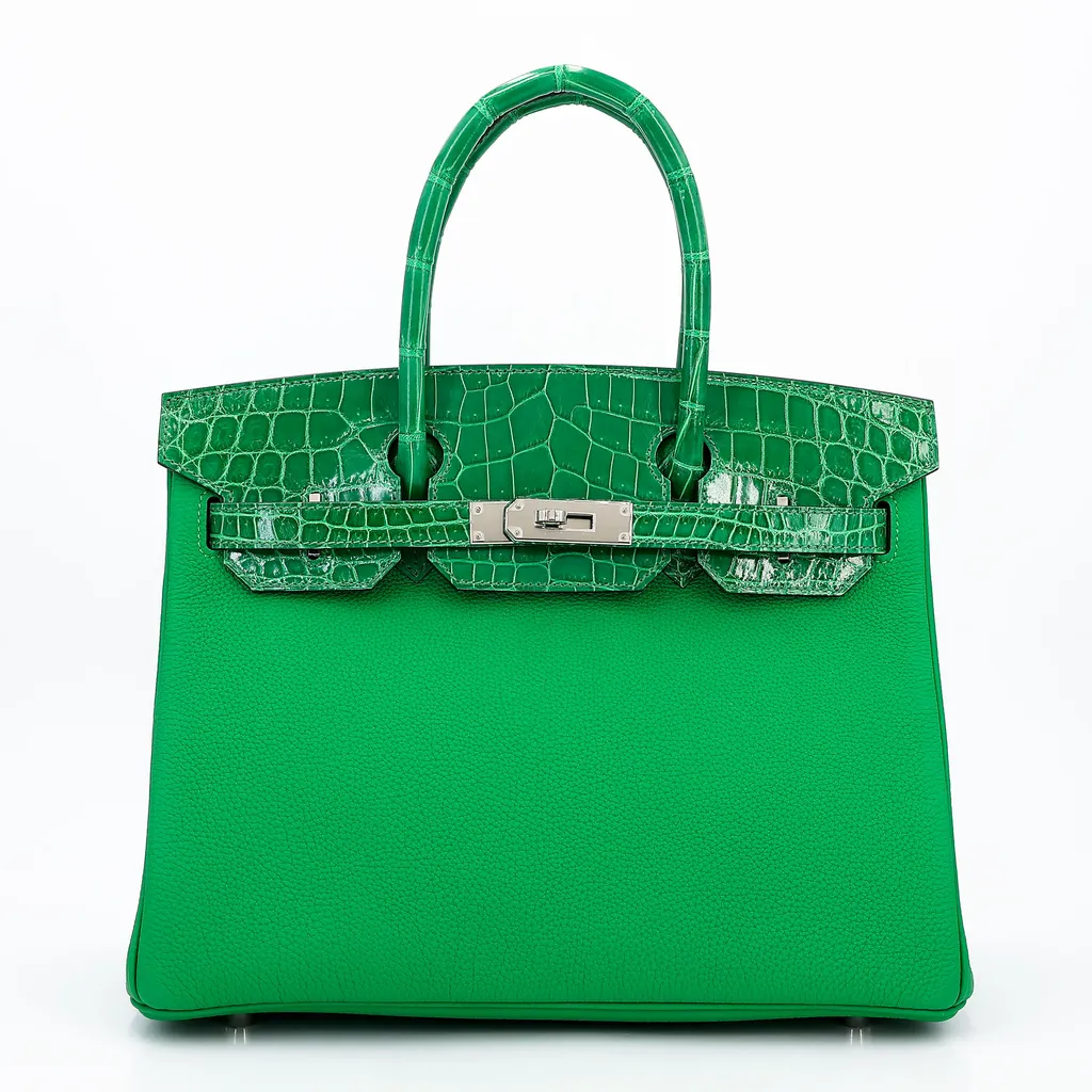 Birkin 30 Touch Bamboo (1K) Cactus (1L)