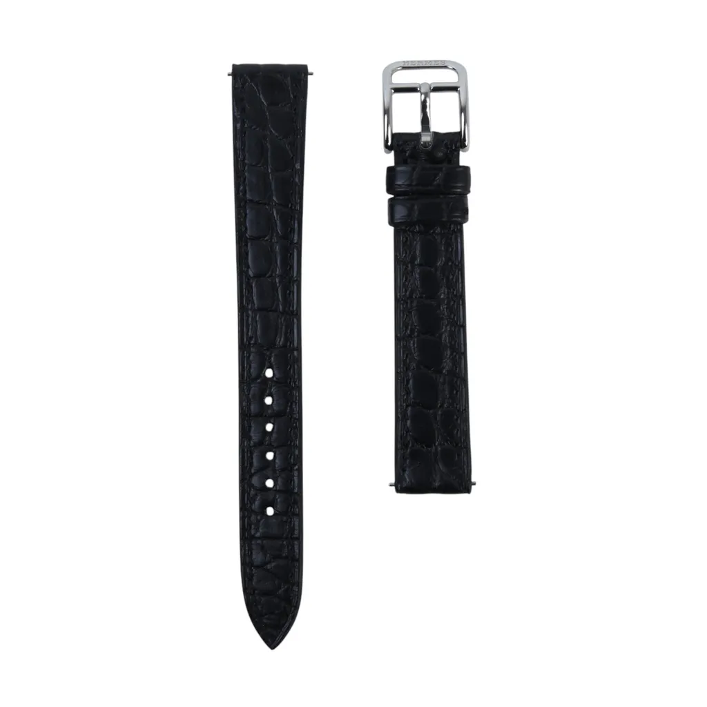 Leather Watch Strap 89 黑色 Noir