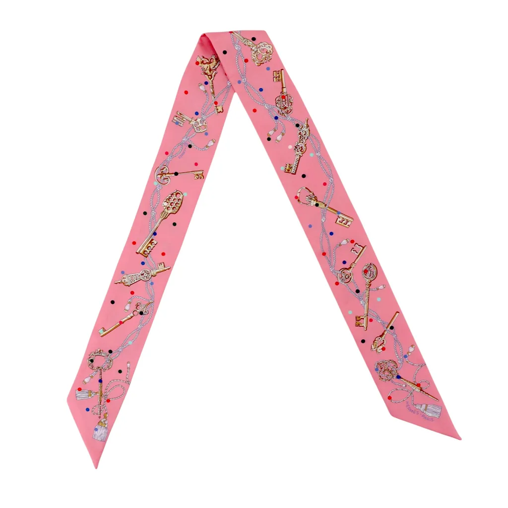 Twilly Les Cles a Pois 絲帶 粉色