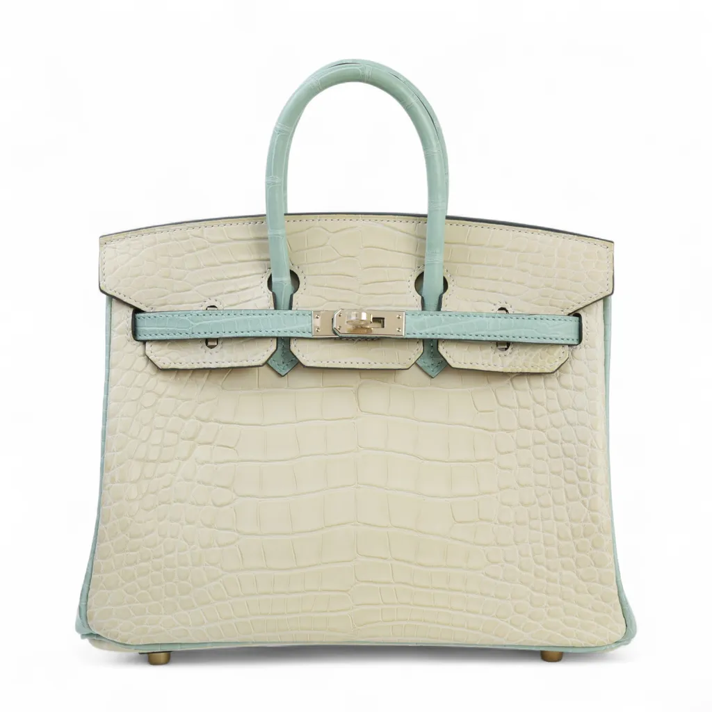 Birkin 25 Vanille (Y1) Vert d’Eau (6U)