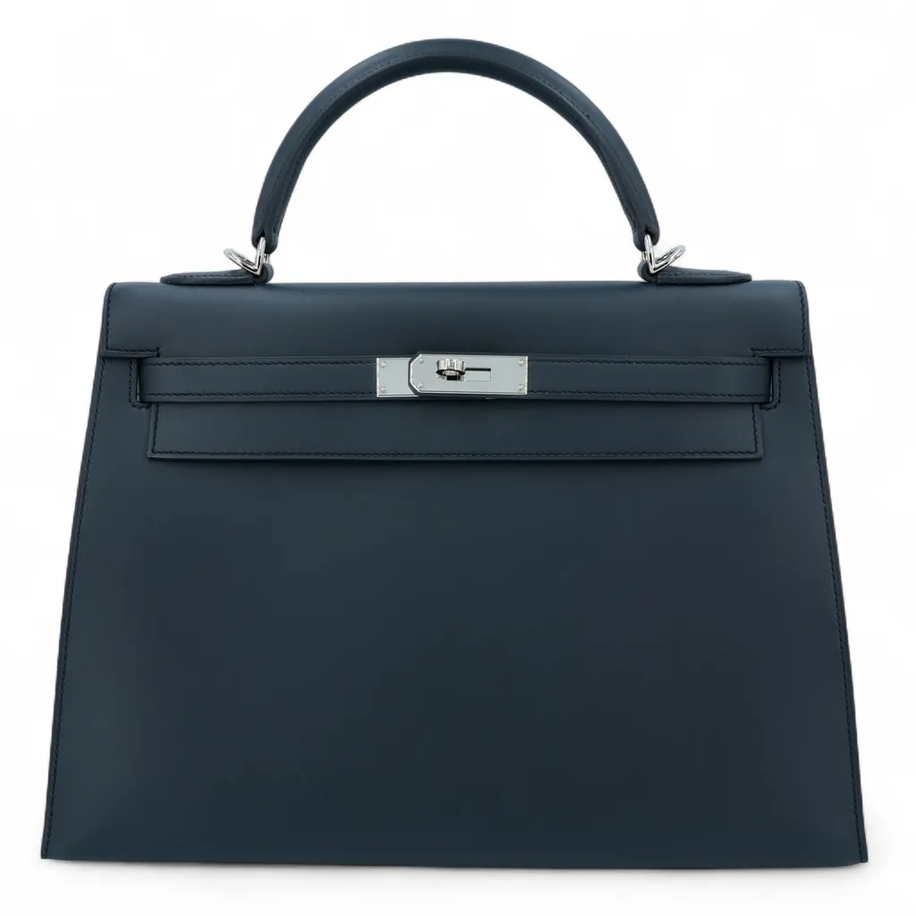 Kelly 32 Sellier Bleu Obscur (K7)