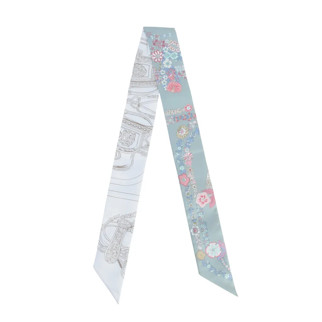 Twilly BRIDES DE GALA EN FLEURS 絲帶 白色 多拼色