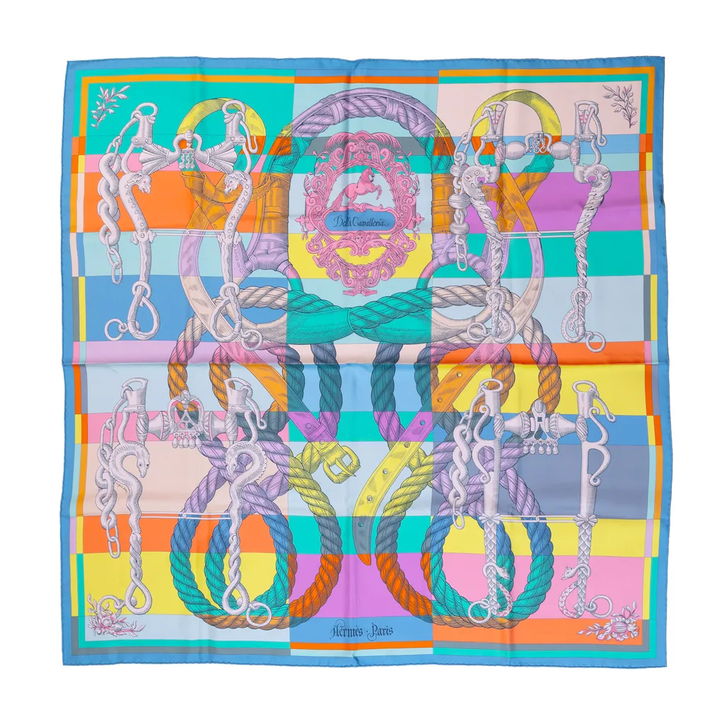 Carre 90 scarf デッラ・カヴァッレリア Multi-color