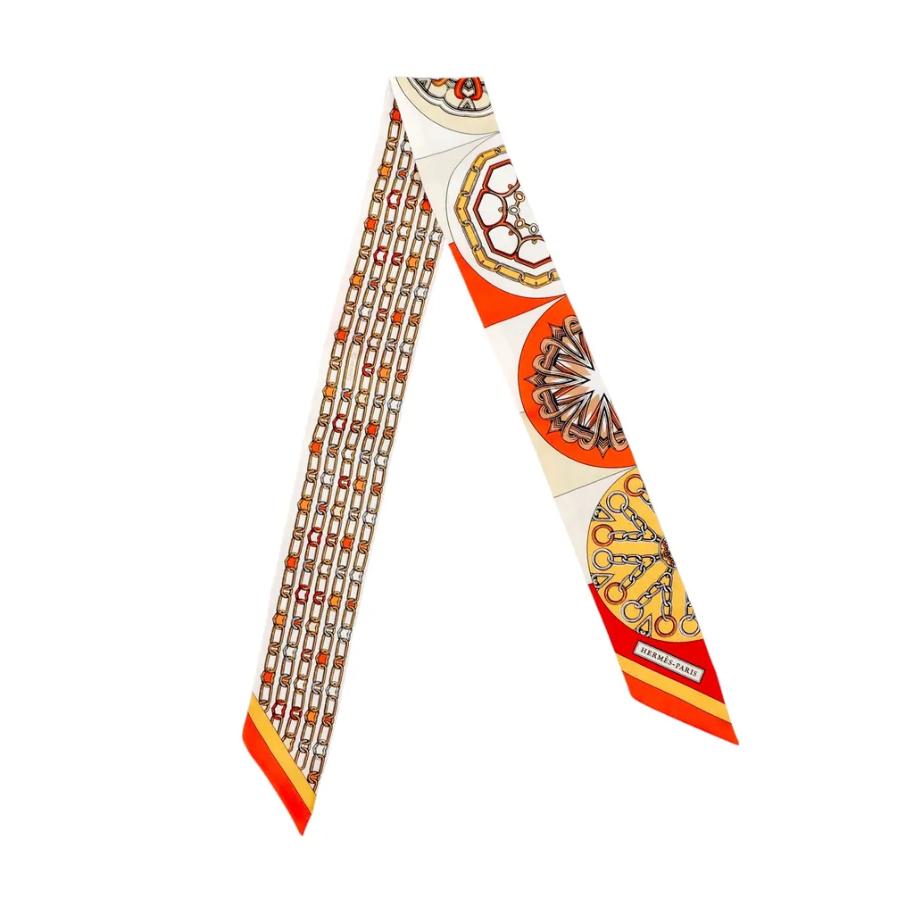 Twilly Effet Kaleidoscop Beige Yellow