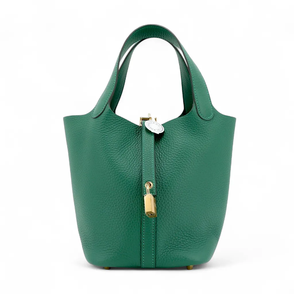 Picotin 菜籃子 PM 18 65 Vert Moyen 寶石綠