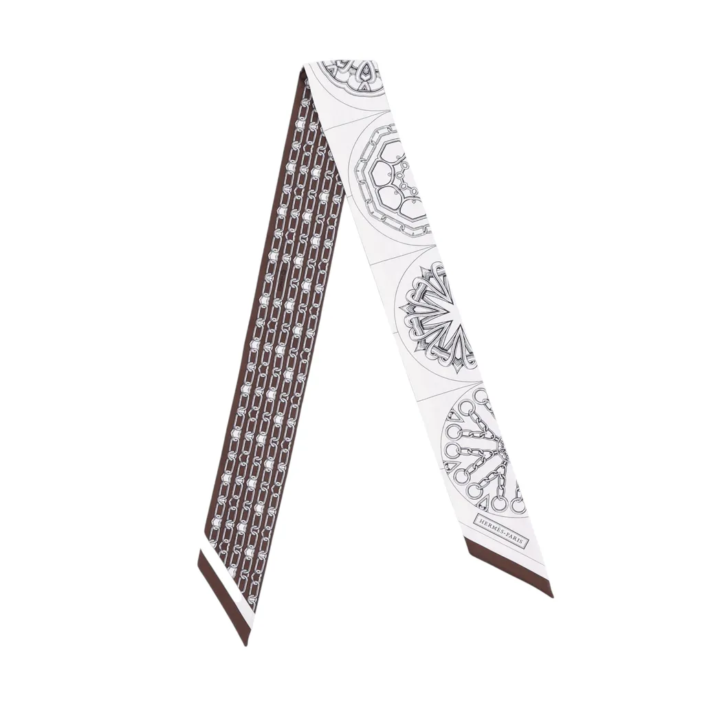 Twilly Effet Kaleidoscope Brown White
