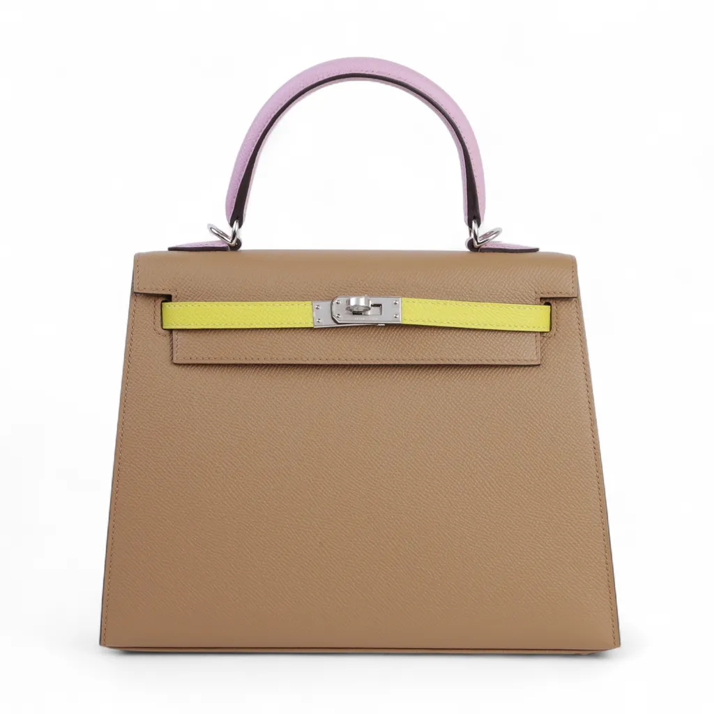 Kelly 25 Sellier Chai (0M) Mauve Sylvestre (X9) Lime (9R)