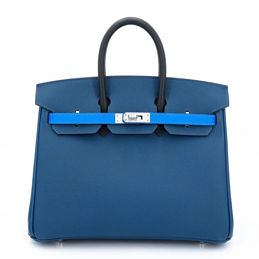 Birkin 25 Black (89) Deep Blue (S4) Bleu Hydra (T7)