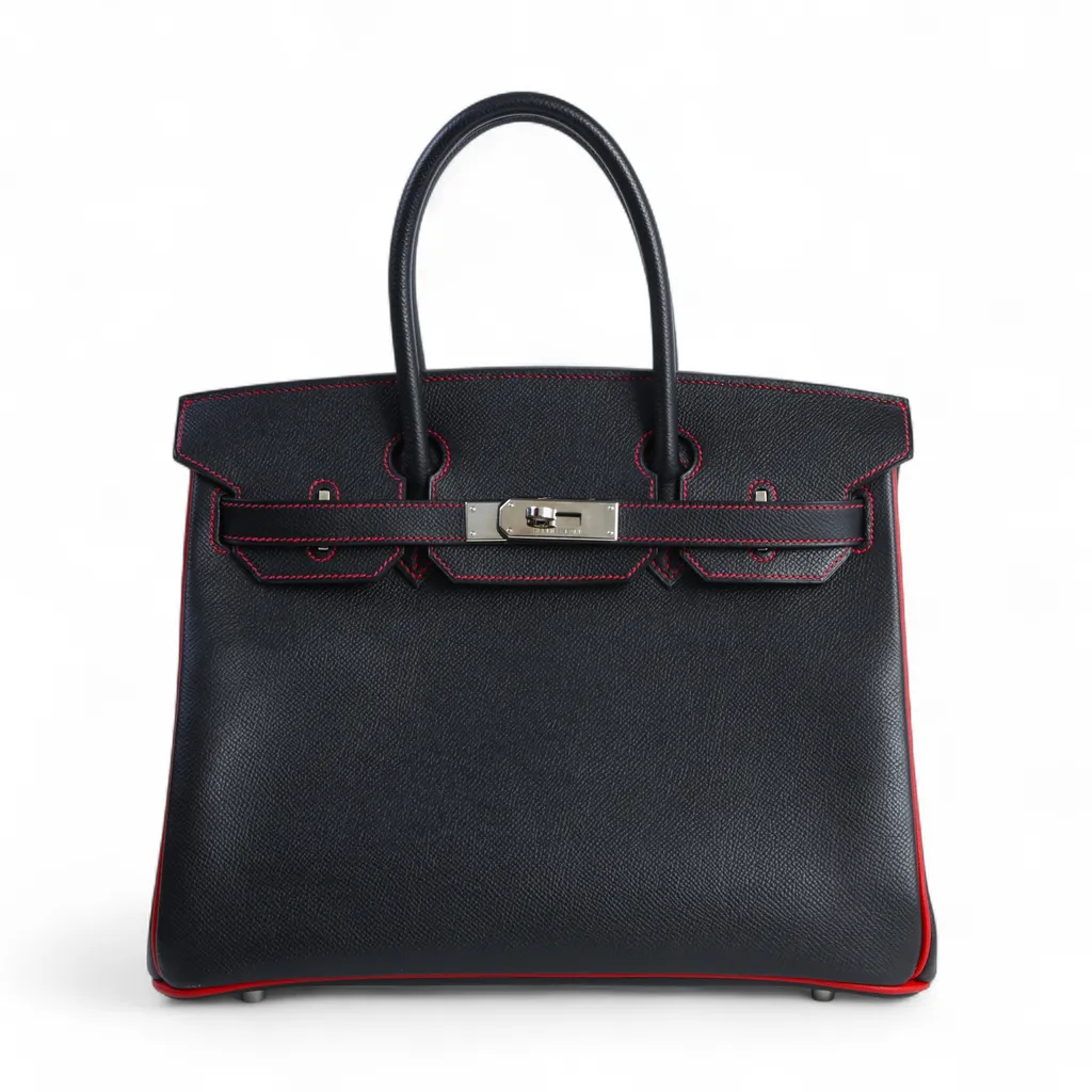 Birkin 30 Noir (89) Red