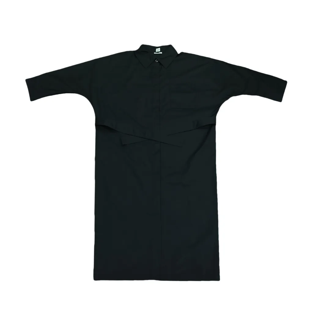 Shirt-Inspired Dress / Robe Inspiration Chemise Black