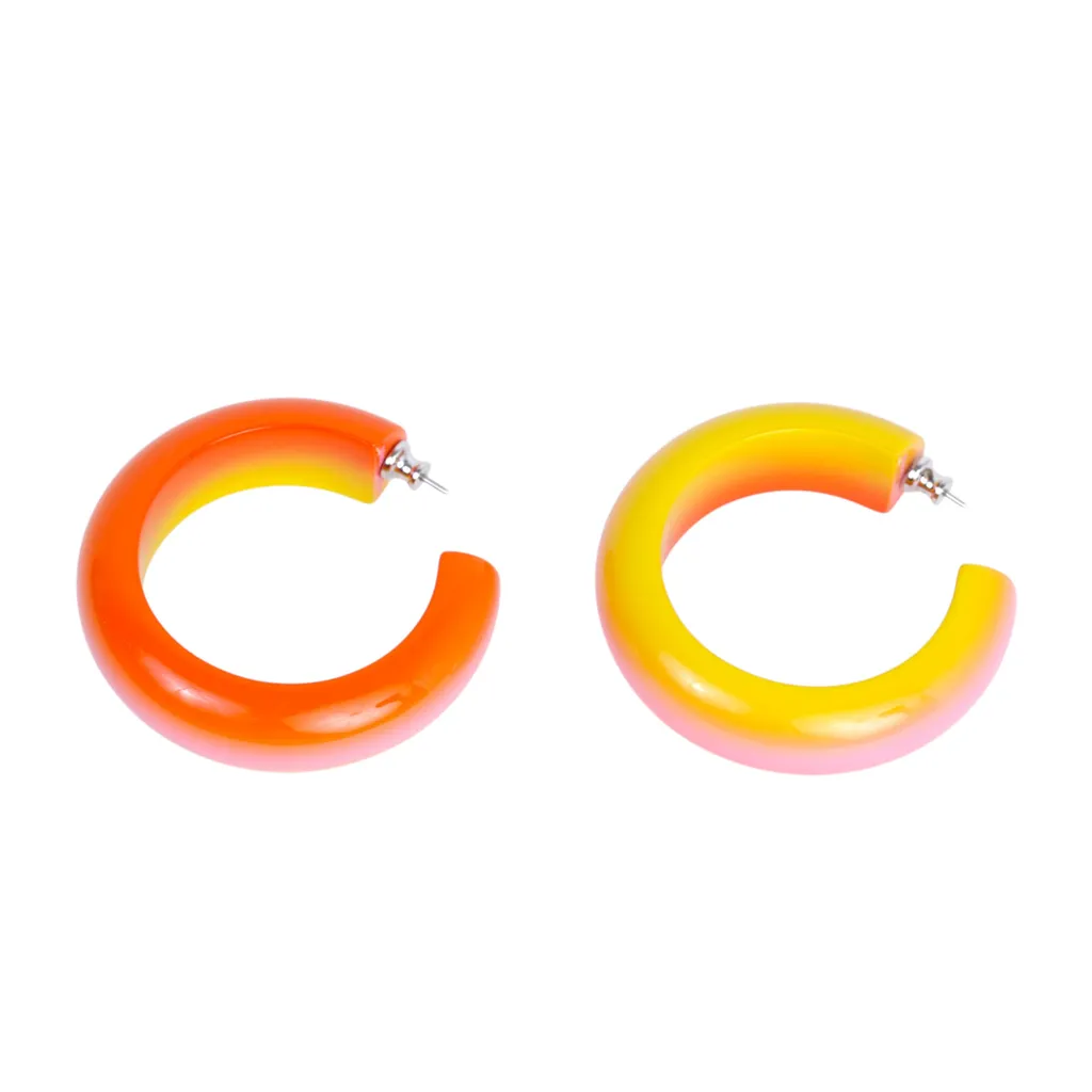 Fusion GM earrings 黄色 橙色 粉色