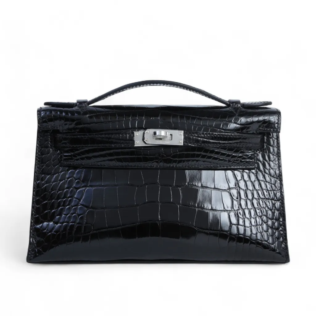 Kelly Pochette Verso Noir (89) Rose Mexico (0D)