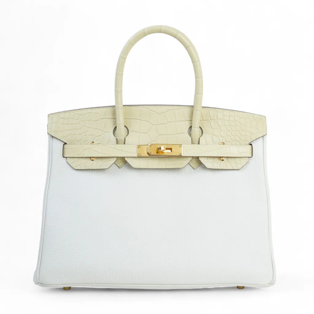 Birkin 30 Touch Vanille (Y1) Mushroom (0T)