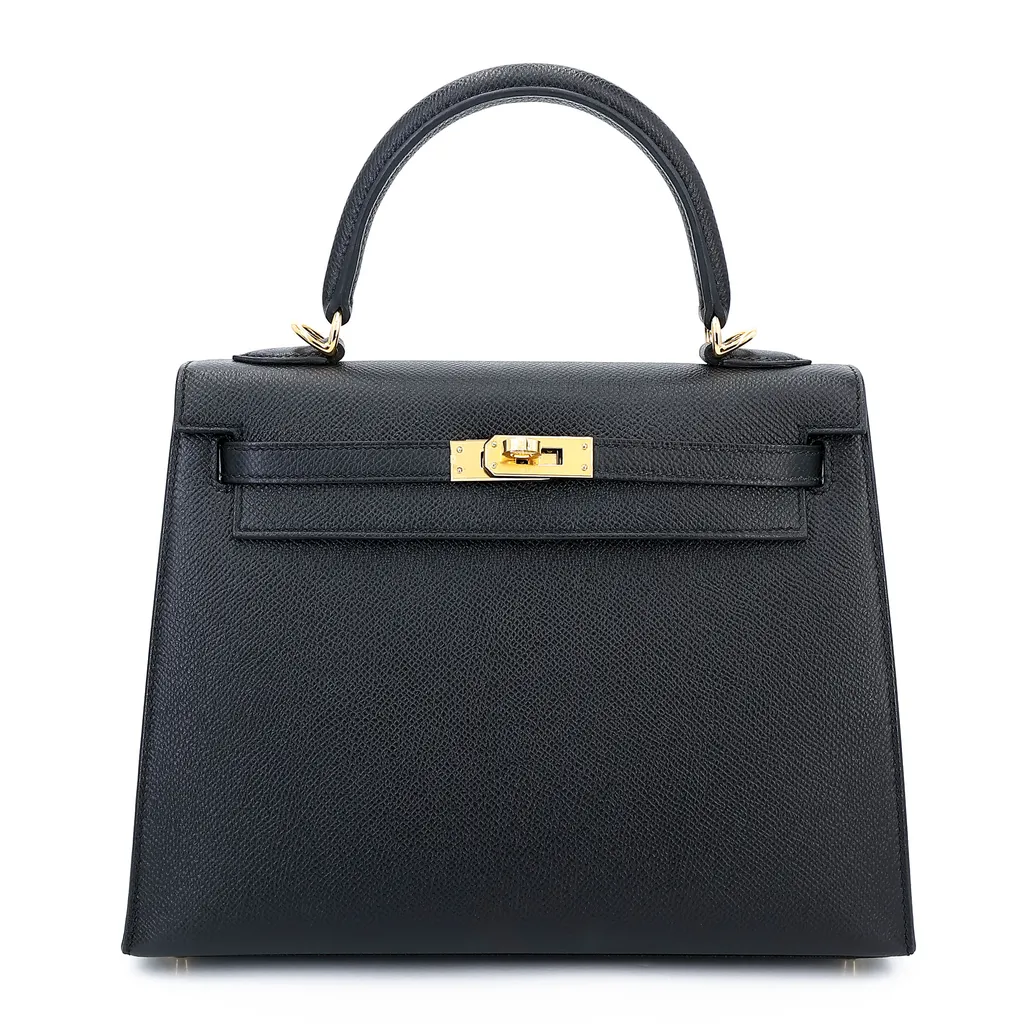 Kelly 25 sellier Noir (89)