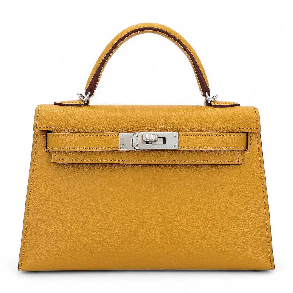 Mini Kelly II Verso Jaune Ambre (9D)