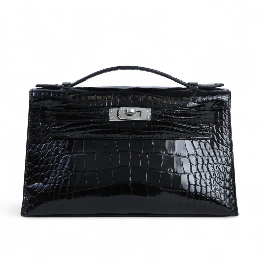 Kelly Pochette Verso Noir (89) Rose Mexico (0D)