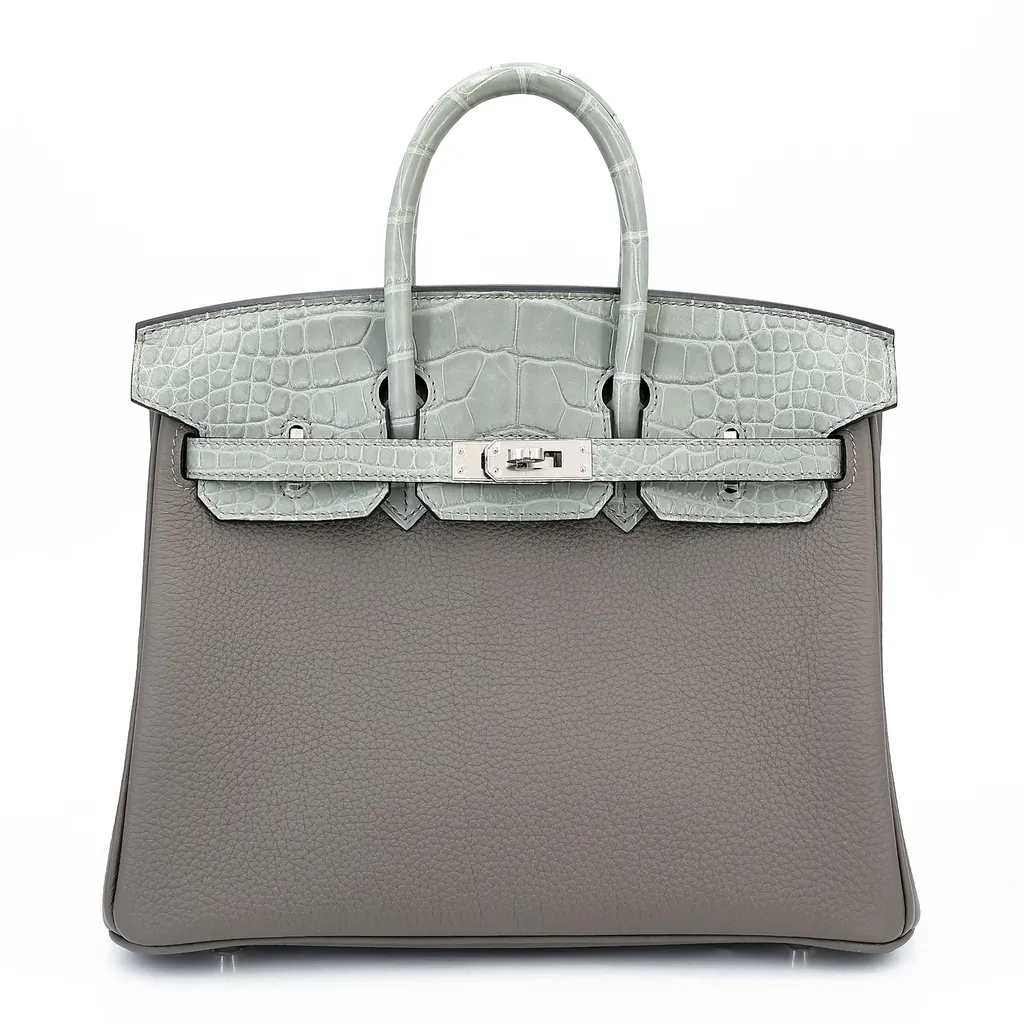 Birkin 25 Touch 0L Gris Meyer 積雨雲灰 0V 水晶灰 Gris Ciment