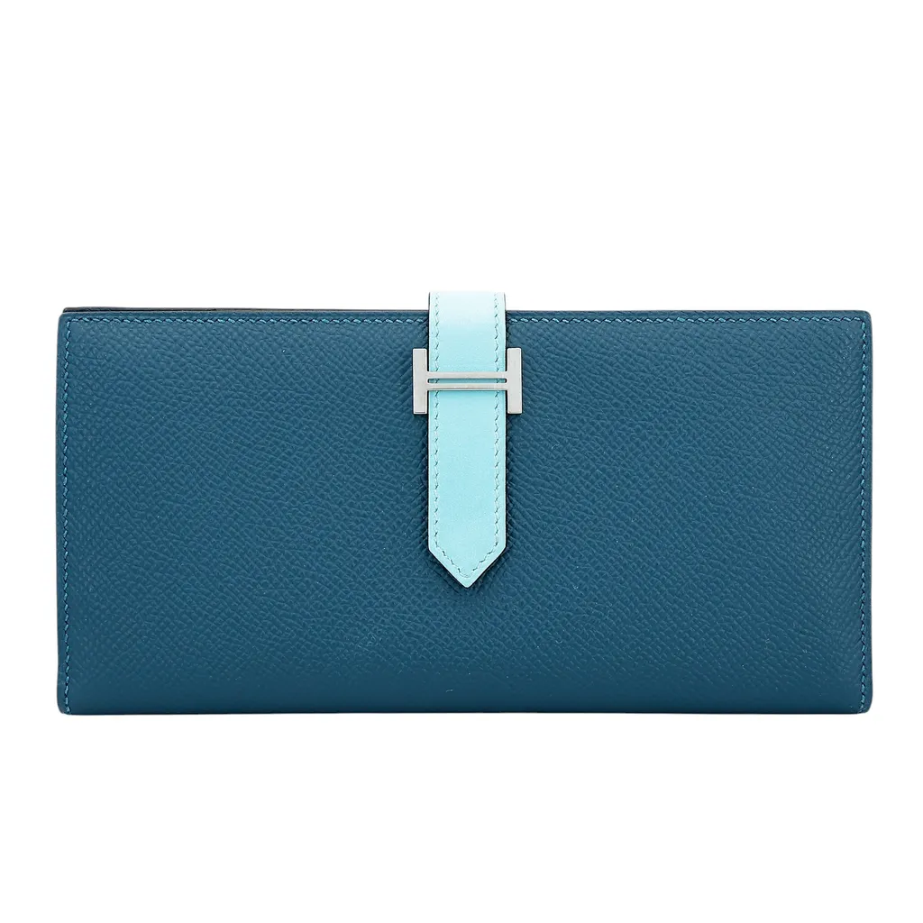 Bearn Souffle wallet Colvert (1P) Bleu Atoll (3P)