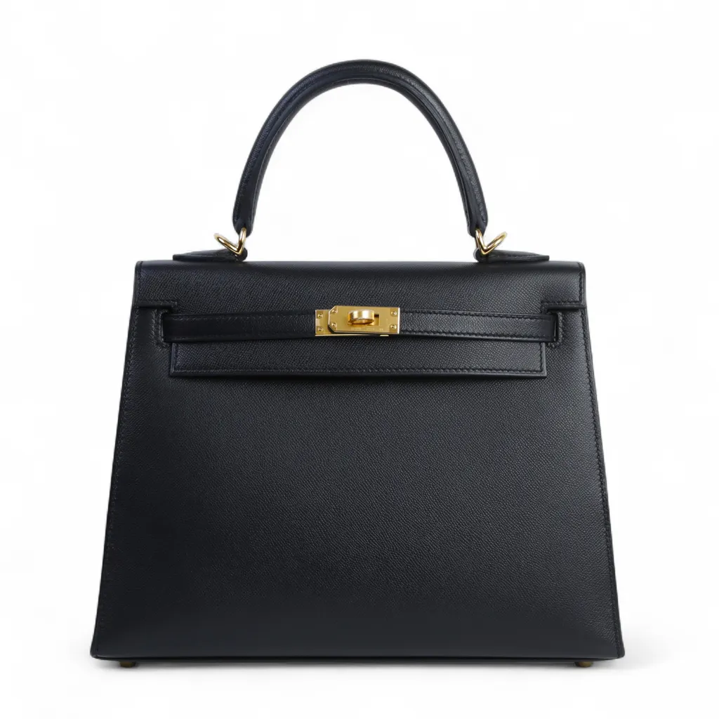 Kelly 25 Verso 外縫 H0 Gris misty 霧霾灰 89 黑色 Noir (Black)