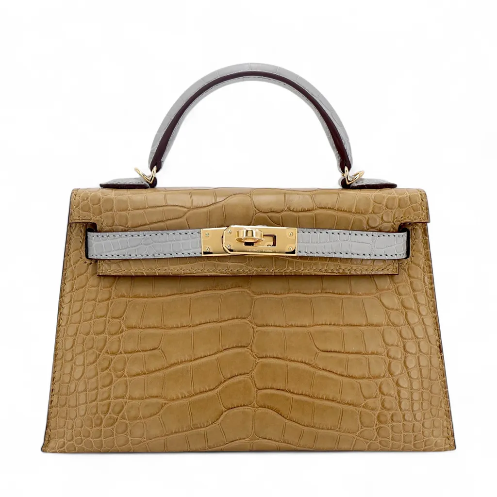 Mini Kelly II Gris Perle (80) Kraft (2H)